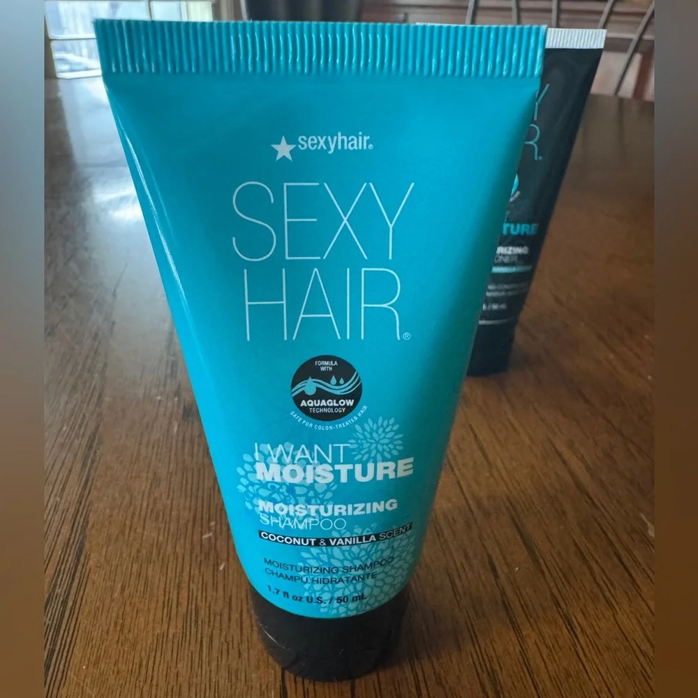 Sexy Hair I Want Moisture Moisturizing Shampoo & Conditioner Deluxe Samples